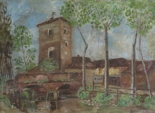 Vecchio quadro piccole - vecchio,