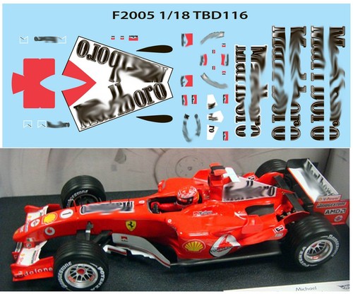 Decals per ferrari - 1/18,