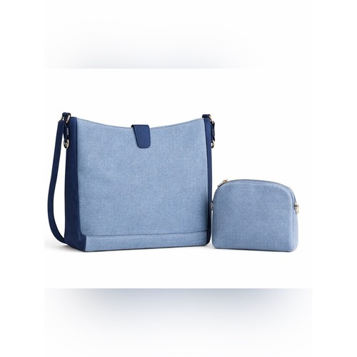 Set borsa tracolla blu media - set,
