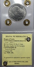 Regno d'Italia Vittorio Emanuele III -50 Centesimi 1943 - R - Perizia FDC