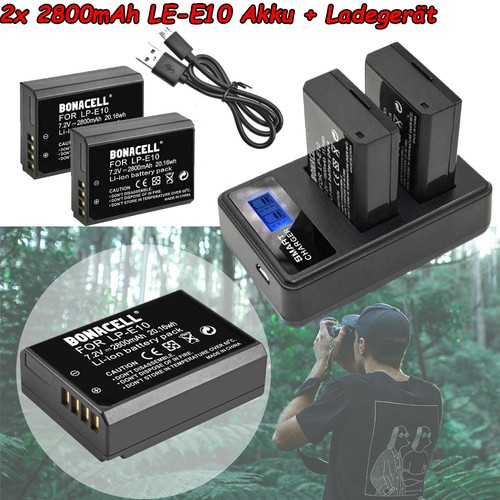 Batteria e10 doppio - batteria, lp-e10