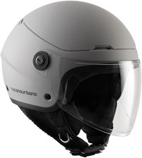 Casco jet tucano urbano el pop Light Grey Grigio per moto scooter ECE 22.06