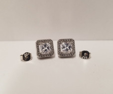 9mm Square Cut Halo Diamonique