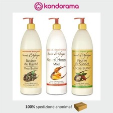 SECRET D'AFRIQUE SHEA BUTTER HONEY COCOA HAND & BODY LOTION CREMA PER IL CORPO