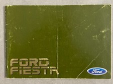 FORD FIESTA Manuale d'istruzioni 1990