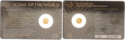 Ruanda frw oro 2017 icone - 10,