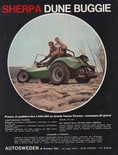 advertising Pubblicità-RARA PUBBLICITA' AUTO  SHERPA DUNE BUGGIE '71 VINTAGE CAR
