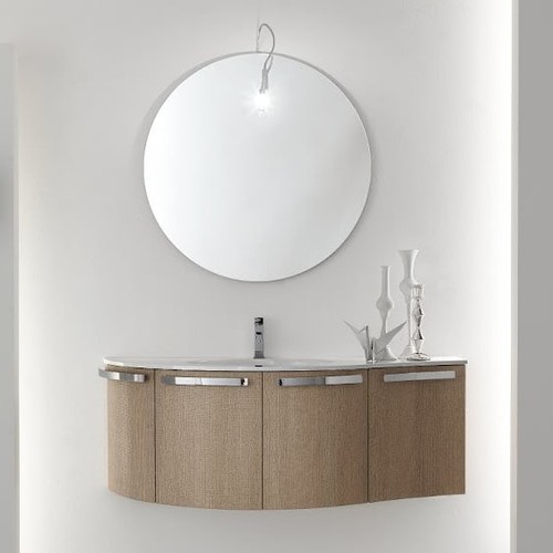 Mobile bagno curvo salvaspazio - mobile,