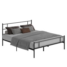 HOMCOM Struttura Letto Matrimoniale in Acciaio 165x211x100cm con Doghe