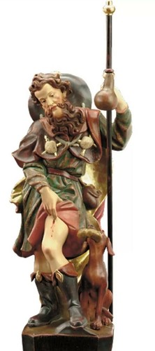Statua san rocco 30 - di,
