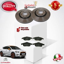 KIT 4 PASTIGLIE E 2 DISCHI ANTERIORI CITROEN DS4 1.6 HDI 112CV DAL 2012 ->