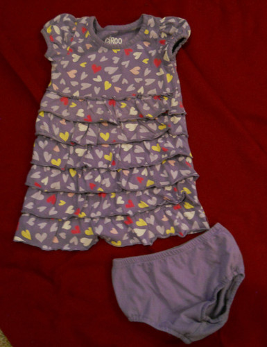 Abito bambino viola con - , volant