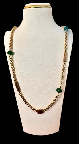 Collana vintage chanel gripoix - chanel,