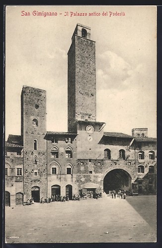 Cartolina san gimignano - san, il