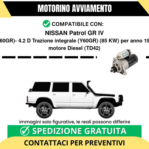 Motorino avviamento nissan - avviamento,