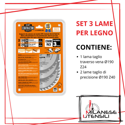 Lama circolare taglio - , legno