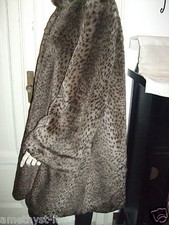 HELENE COUTURE PELLICCIA FAUX FUR ECOLOGICA PELZ MACULATA LEOPARDATA ANIMALIER 