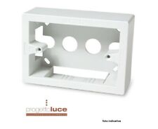 Scatola esterna mod. 503 a tre posti cassetta placca esterna bianca 3 moduli 