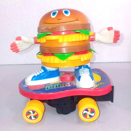 Vintage burger skateboard - vintage,