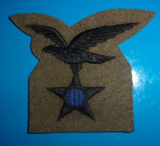 ESERCITO ITALIANO Fregio ALPINI SUSSISTENZA Anni 60 - Ricamato su panno verde