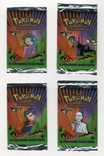 Pokemon x4 GYM CHALLENGE 1ST EDITION Complete Artset - Opened BOOSTER PACKS WOTC