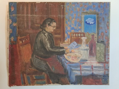 Maurice pargade donna seduta - donna,