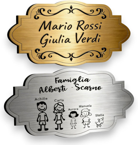 Targa porta ingresso - targa,
