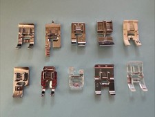 Lotto accessori piedini piedini macchina da cucire Husqvarna Viking ~ B C D E H J 1/4" R S