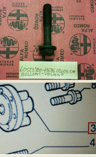 Bullone volano alfa romeo - volano, 75