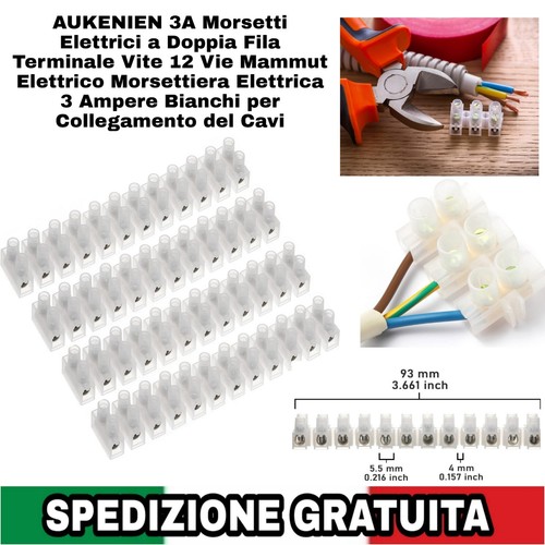 Morsetti elettrici doppia - morsetti,