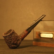 Pipa Caminetto fatta a mano Nanmu con barba dorata