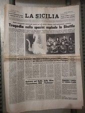 Quotidiano La Sicilia 29 Gennaio 1986 Esplosione Space Shuttle