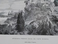 1800 _ BAIA AL CAPO MISENO _ VESUVIO, BACOLI, CAMPI FLEGREI, NAPOLI, CUMA, FARO.