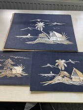 3 x scena rurale arte popolare