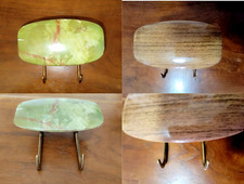 Coppia di appendiabiti da parete vintage Mid-Century Modern italiano