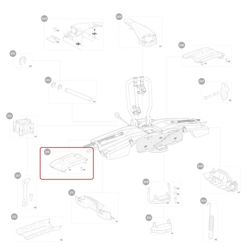 Thule wheel rail - thule, top