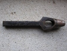 UTENSILE ATTREZZO SVASATORE FUSTELLA A BATTERE FORA PUNTA CUOIO PELLE ANTICO