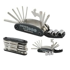 KIT SET 16 IN 1 ATTREZZI CHIAVI RIPARAZIONE BICI RIPARA BICICLETTA PER CICLISTA