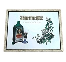 QUADRO INSEGNA SPECCHIO PUBBLICITARIA JAGERMEISTER LIQUORE AMARO-ANNI 70-VINTAGE