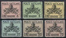 VATICANO 1954 Segnatasse 6v MNH**