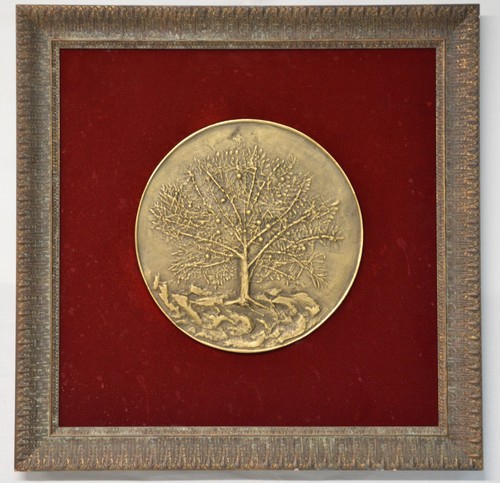 Scultura medaglione bronzo - scultura,