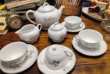 Anni'20 S.C.I. Verbanum Laveno  Teiera + zuccheriera + lattiera +4tazze ceramica