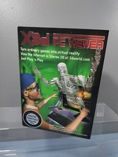 NUOVO IN SCATOLA X3D PC VIEWER NVIDIA RETRO OCCHIALI PER REALTÀ VIRTUALE CON 3 GIOCHI GRATUITI