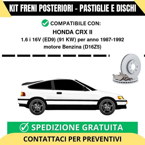 Kit freni posteriori - kit,