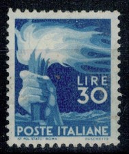 1947 DEMOCRATICA 30 LIRE  #