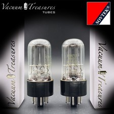 6SN7GT NOS SOVTEK Matched Pair ?AMPLITREX Tested Tubes Made in USSR
