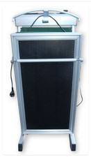 Pressa Stira pantaloni e lenzuola  a vapore con struttura in alluminio.