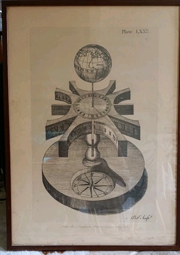 Incisione tavola astronomica - tavola,