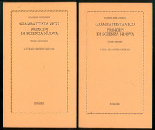 VICO GIAMBATTISTA PRINCIPJ SCIENZA NUOVA EINAUDI 1976 CLASSICI RICCIARDI 3 VOLL