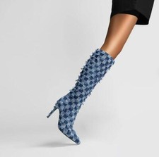 Women Point Toe Stiletto Knee